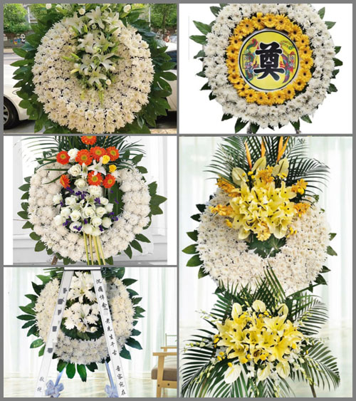 山东青岛平度市崔家集镇西范家村花圈速递